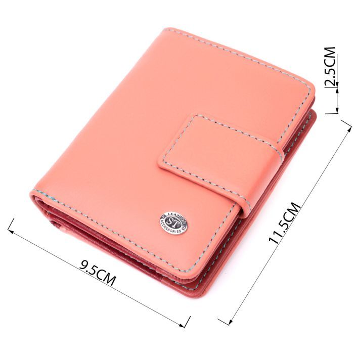 Гаманець ST Leather Шкіряний Помаранчевий (19438) зображення 3