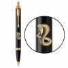 Ручка шариковая Parker IM 17 ZODIAC Black GT BP Деревянная Змея (22032_Z402y)