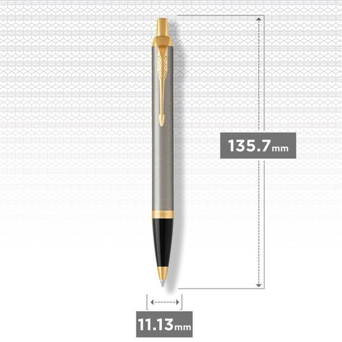Ручка кулькова Parker IM 17 Brushed Metal GT BP блістер (22 236) зображення 4