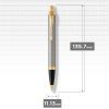 Ручка кулькова Parker IM 17 Brushed Metal GT BP блістер (22 236) зображення 4