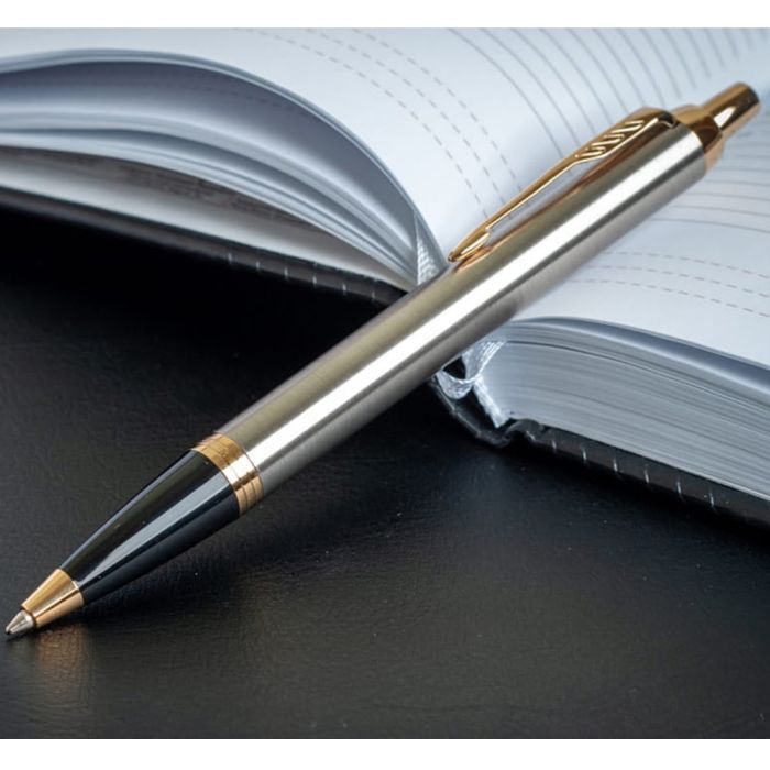 Ручка кулькова Parker IM 17 Brushed Metal GT BP блістер (22 236) зображення 5