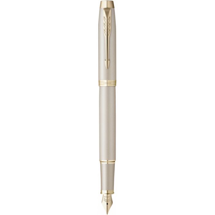 Ручка перьевая Parker IM 17 Professionals Monochrome Champagne  FP F (28 211)