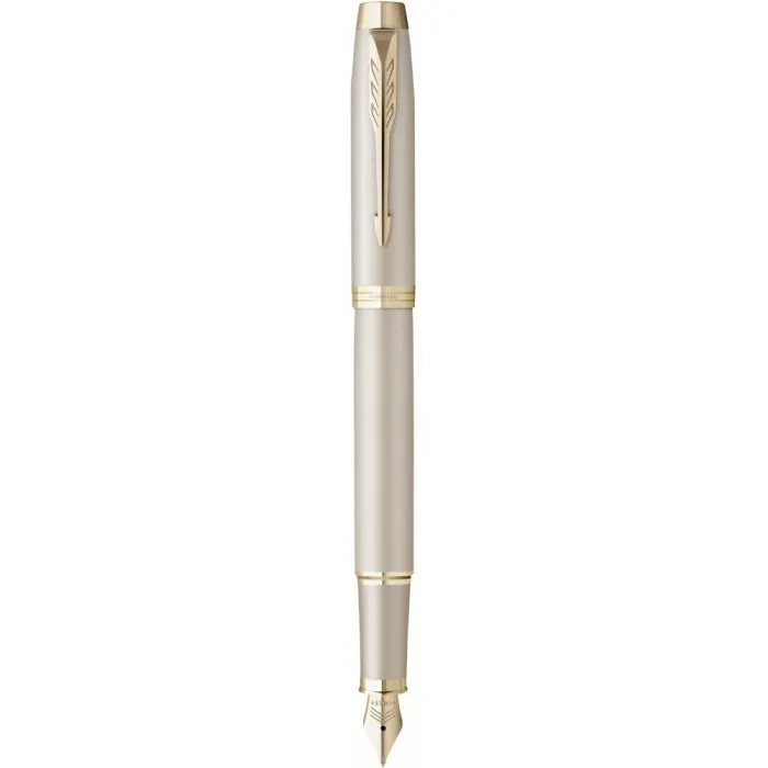 Ручка перьевая Parker IM 17 Professionals Monochrome Champagne  FP F (28 211)