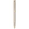 Ручка перьевая Parker IM 17 Professionals Monochrome Champagne  FP F (28 211)