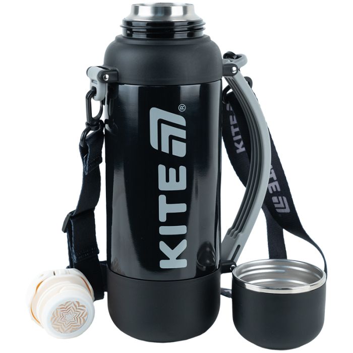 Термос Kite 1200 мл, чорний (K25-1225-1) изображение 4
