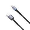 Дата кабель USB 2.0 AM to Lightning 1.0m 2.4A black XO (NB215-L-1-BK)