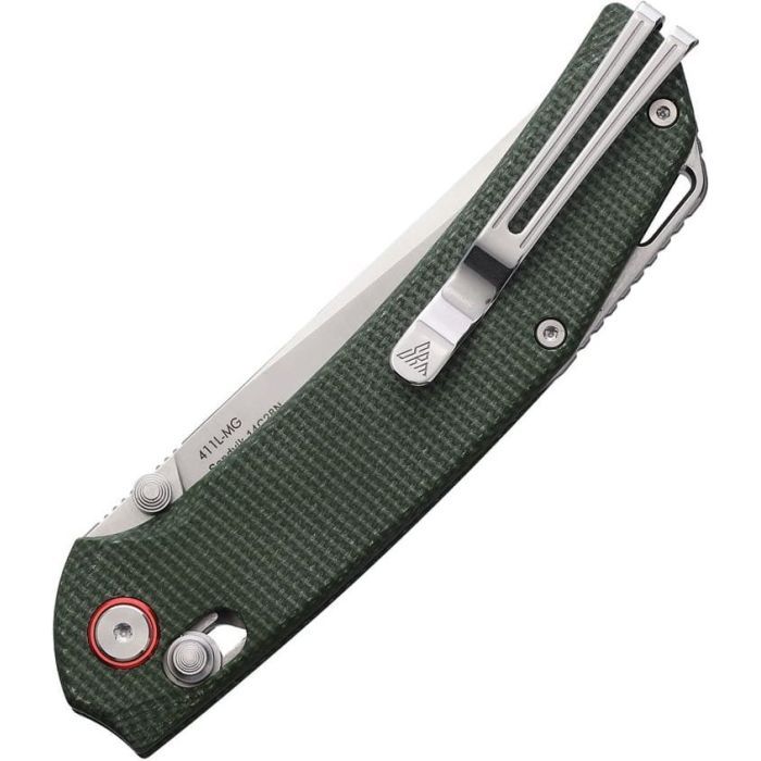 Нож SRM Asika, Sandvik 14C28N, мікарта, чорно-коричневий (411L-MN) изображение 2 Нож SRM Asika, Sandvik 14C28N, мікарта, чорно-коричневий (411L-MN) изображение 2