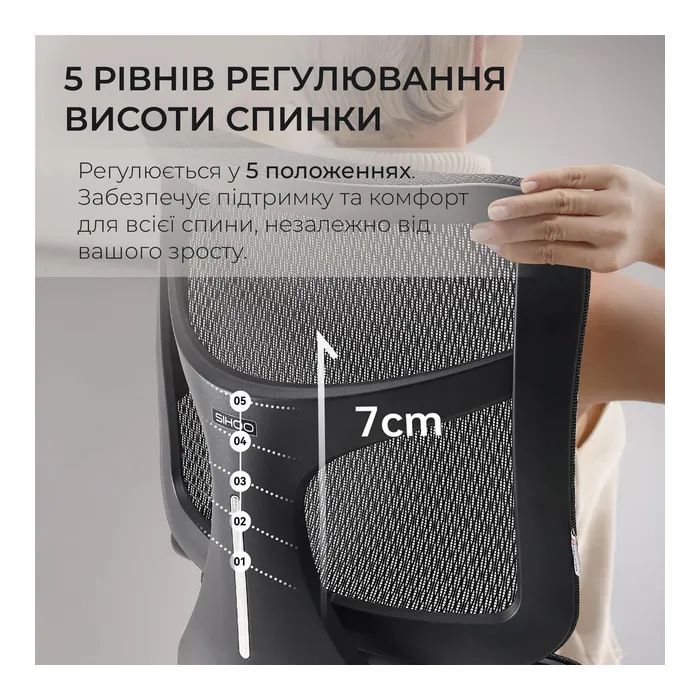 Офисное кресло Sihoo DORO S100 Mesh Black (S100-M301) изображение 10