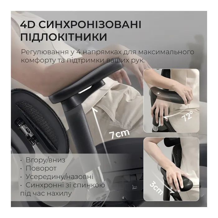 Офисное кресло Sihoo DORO S100 Mesh Black (S100-M301) изображение 11