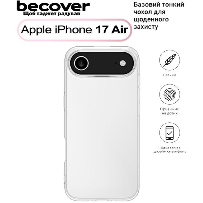 Чехол для мобильного телефона BeCover Apple iPhone 17 Air Black (713758)