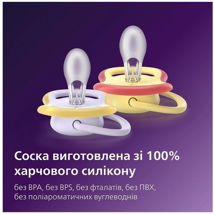 Пустушка Philips AVENT Ultra Air 0-6 місяців 2 шт (SCF087/01) зображення 8