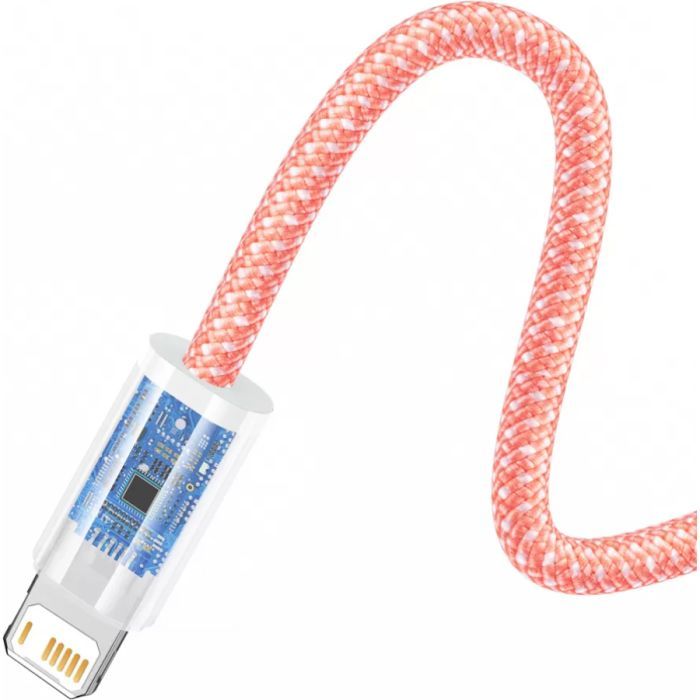 Дата кабель USB 2.0 AM to Lightning 1.0m 2.4A orange Baseus (CALD000407) зображення 3