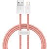 Дата кабель USB 2.0 AM to Lightning 1.0m 2.4A orange Baseus (CALD000407)