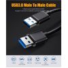 Дата кабель USB 3.0 AM/AM 0.5m 5Gbps black Essager (EXCAA-YTB01) изображение 2