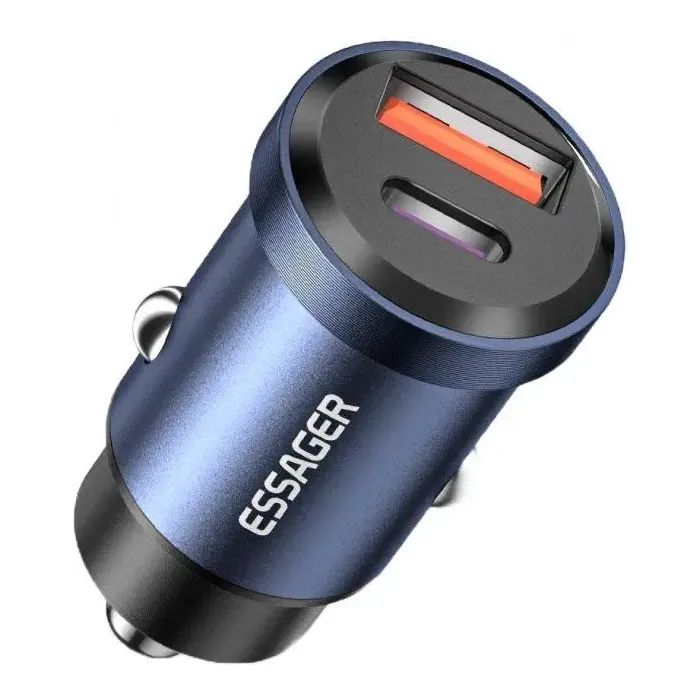 Зарядное устройство Essager 1xUSB-C 45W + 1xUSB blue (ECCAC45-TL03-Z)