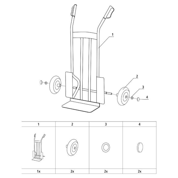 Візок вантажний Stanley до 300 кг, розмір платформи 40х19,5 см, вага 11,1 кг (SXWT-HT526) зображення 4