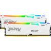 Модуль памяти для компьютера DDR5 16GB 5200 MHz Beast White RGB Kingston Fury (ex.HyperX) (KF552C40BWAK2-16) изображение 2
