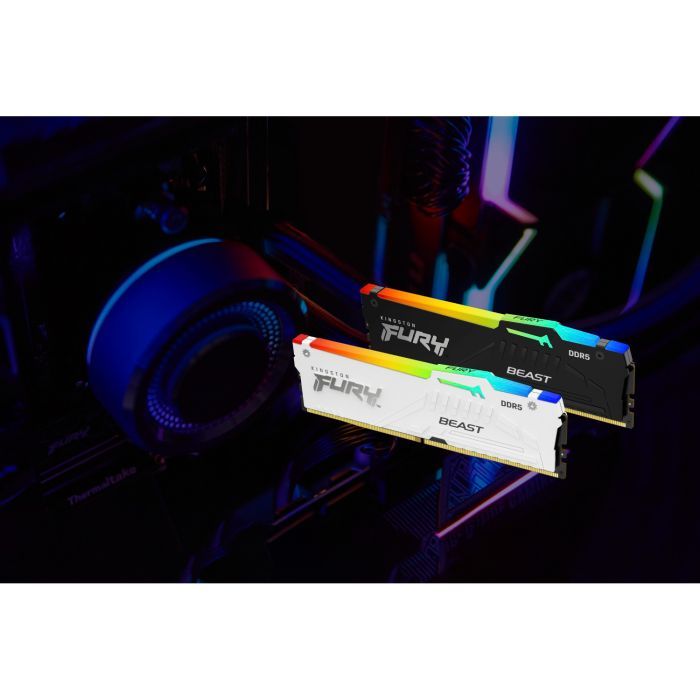 Модуль памяти для компьютера DDR5 16GB 5200 MHz Beast White RGB Kingston Fury (ex.HyperX) (KF552C40BWAK2-16) изображение 7