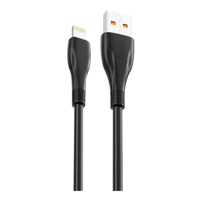 Дата кабель USB 2.0 AM to Lightning 1.0m 6A NB185 black XO (6920680879236)