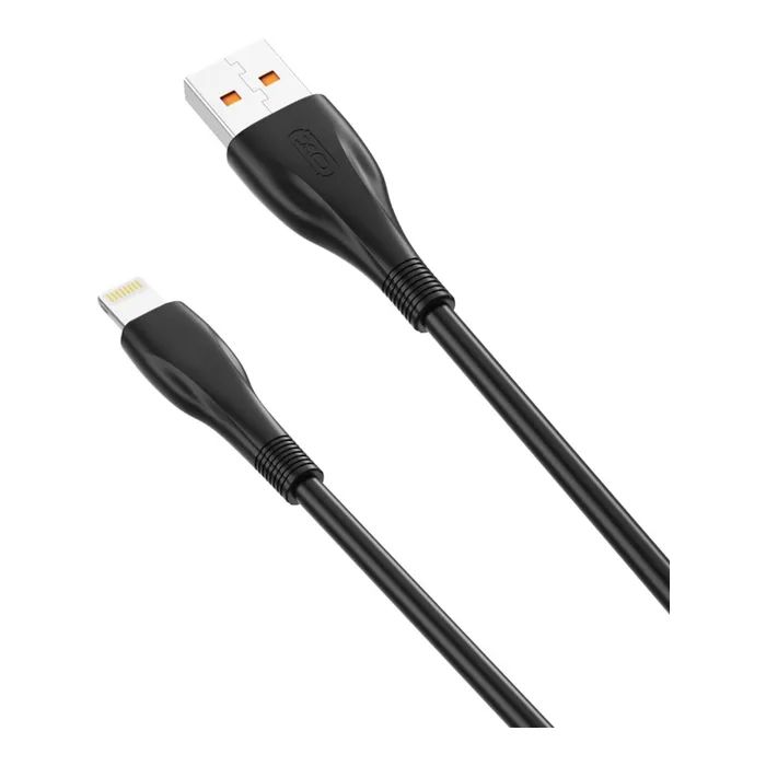 Дата кабель USB 2.0 AM to Lightning 1.0m 6A NB185 black XO (6920680879236) зображення 2