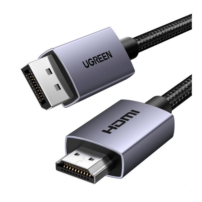 Кабель мультимедійний DisplayPort M to HDMI M 1.5m V2.0 4K30Hz DP125 black Ugreen (35841) зображення 3