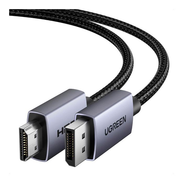 Кабель мультимедійний DisplayPort M to HDMI M 1.5m V2.0 4K30Hz DP125 black Ugreen (35841) зображення 4