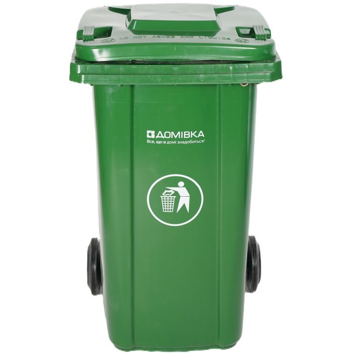 Контейнер для сміття Домівка 100L-A Зелений 100 л (000033130)