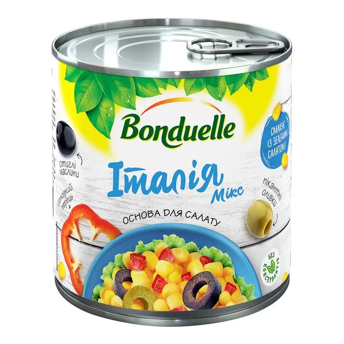 Овощная консервация Bonduelle Овощная смесь Италия Микс 310 г (3083681068481)