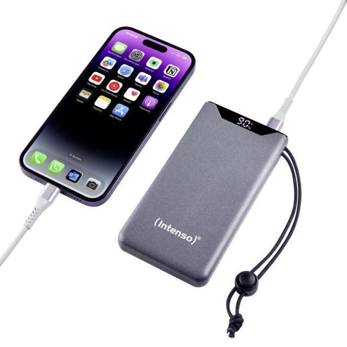 Батарея универсальная Intenso F10000 10000mAh QC3.0 grey (7332034) изображение 4 Батарея универсальная Intenso F10000 10000mAh QC3.0 grey (7332034) изображение 4