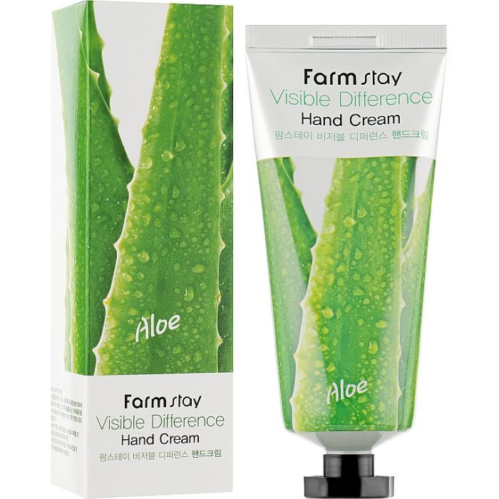 Крем для рук FarmStay Visible Differerce Hand Cream Aloe 100 г (8809338560048)