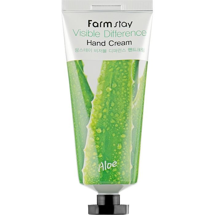 Крем для рук FarmStay Visible Differerce Hand Cream Aloe 100 г (8809338560048) изображение 2