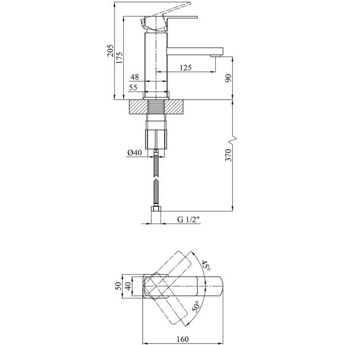 Смеситель Kroner Ems-C010 (CV017355) изображение 7