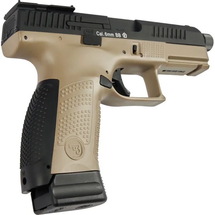 Страйкбольный пистолет ASG CZ P-10C OR-OT Dual-Tone Blowback Black/FDE CO2 (19924) изображение 3