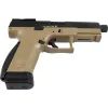 Страйкбольный пистолет ASG CZ P-10C OR-OT Dual-Tone Blowback Black/FDE CO2 (19924) изображение 4