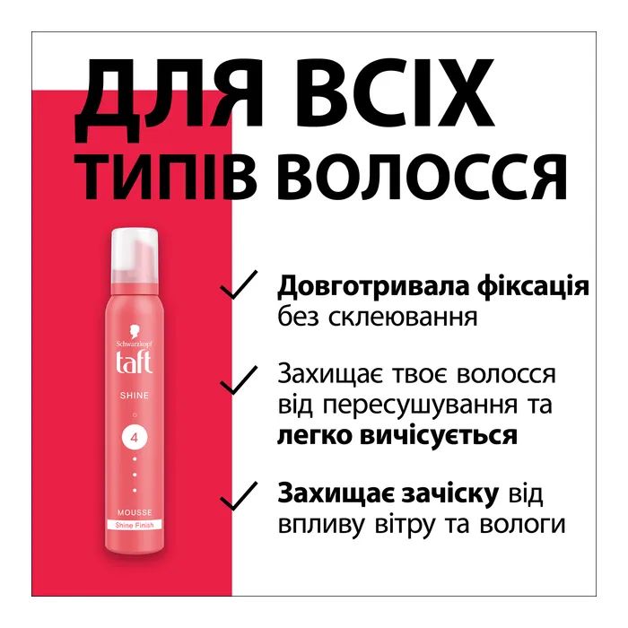 Пенка для волос Taft Shine 4 200 мл (3838824083667) изображение 4