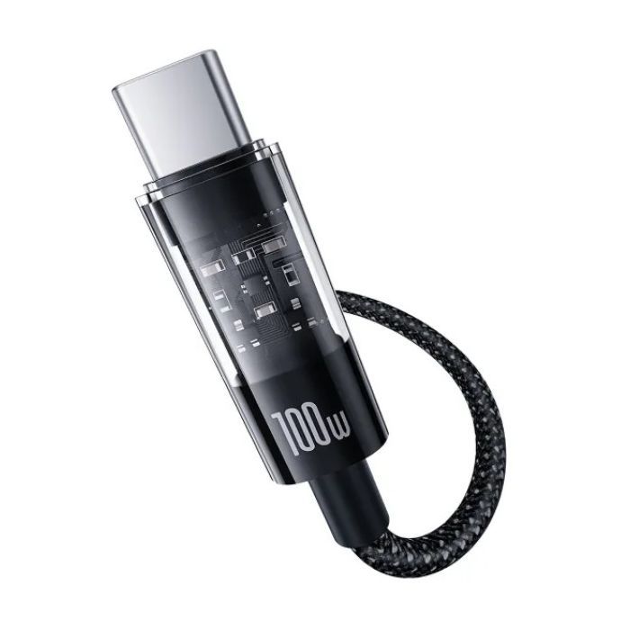 Дата кабель USB-C to USB-C 2.0m 100W (20V/5A) black Baseus (P10373000111-01) изображение 11
