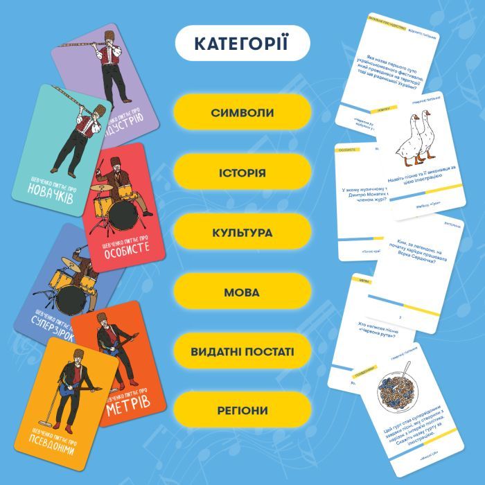 Настольная игра Orner Шевченко спрашивает об украинской музыке (укр.) (2221) изображение 5