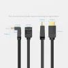 Кабель мультимедійний HDMI M to HDMI M 3.0m 4K60Hz 90° corner black Vention (AAQBI) зображення 6