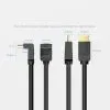 Кабель мультимедийный HDMI M to HDMI M 3.0m 4K60Hz 90° corner black Vention (AAQBI) изображение 6