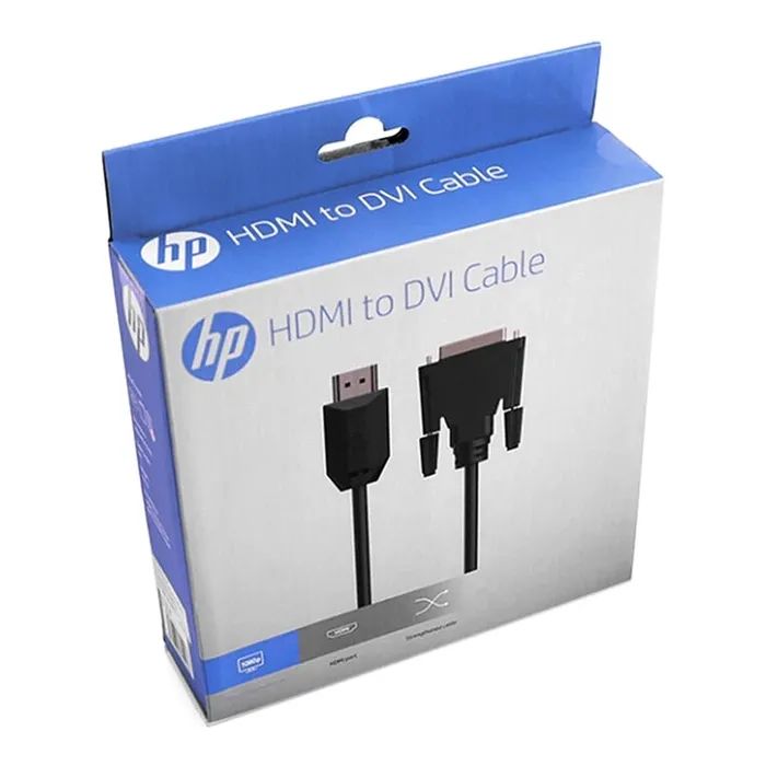 Кабель мультимедійний HDMI M to DVI M 2.0m 4K60Hz HP (HP_DHC-HD05-02M) зображення 3