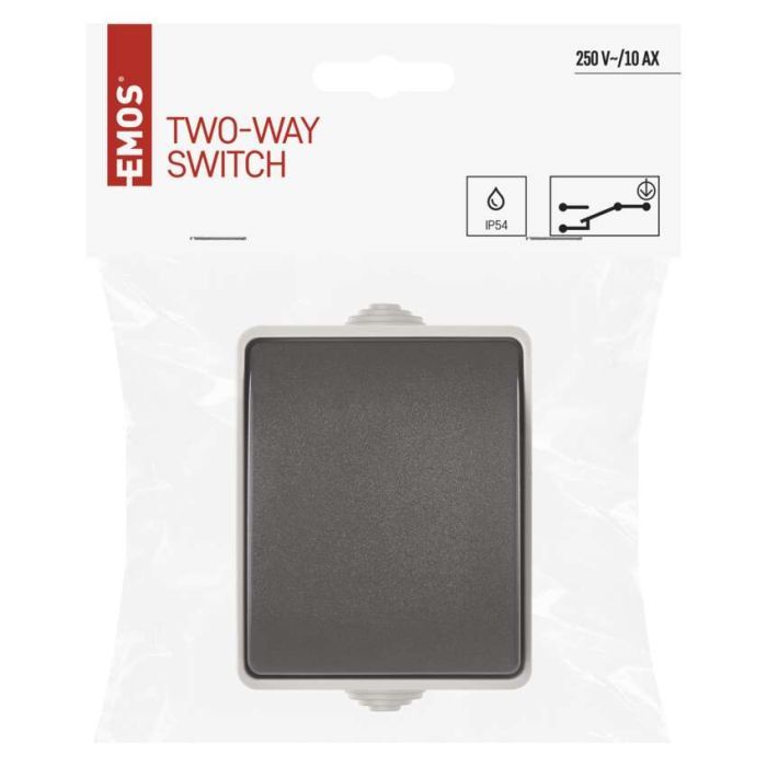 Выключатель EMOS C.5 IP54 одинарний (A1398) изображение 5