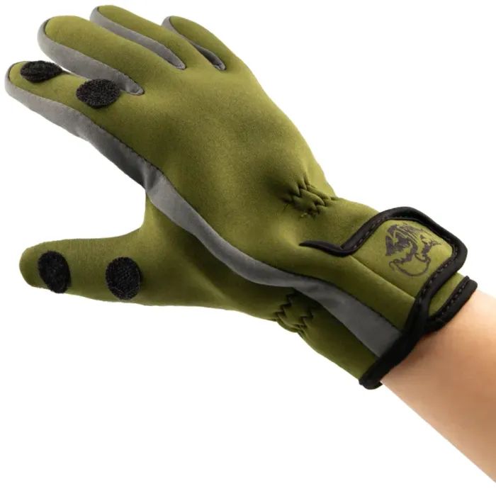 Рукавиці Tramp Effort неопренові 1,5мм зелені/сірі UTRGB-002, L (UTRGB-002-L) зображення 3