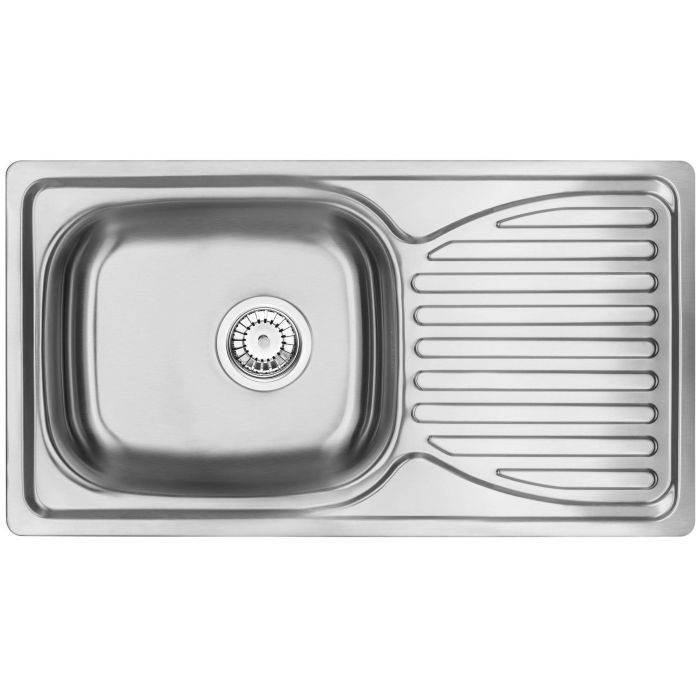 Мойка кухонная Deante Doppio, сталева мийка ZEN_0113 + змішувач BYU_060M, сатін (ZENA0113) изображение 3