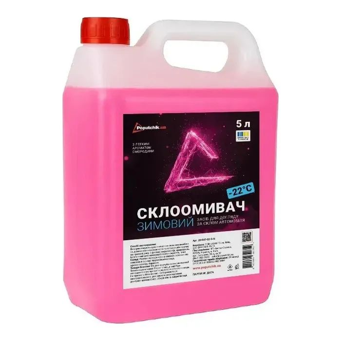 Омыватель автомобильный Poputchik -22°C 5 л (20-037-22-5-IS) изображение 2