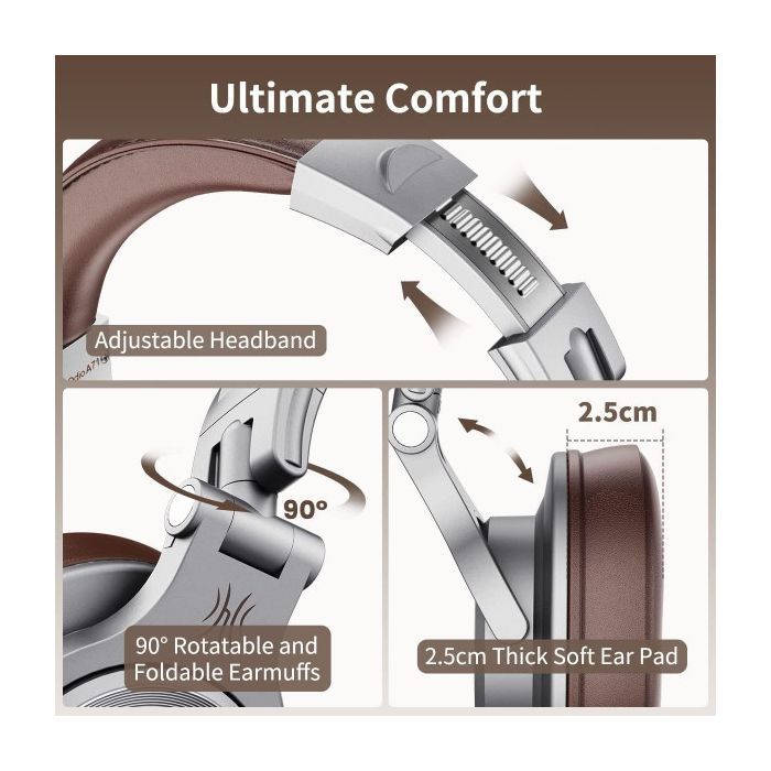 Наушники OneOdio A71 3,5мм/6,35мм Black/Red (A71 Red) изображение 6