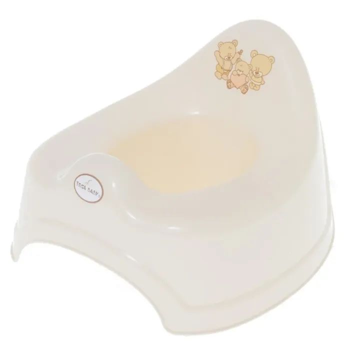 Горшок Tega Baby Teddy Bear з музикою антиковзкий beige (PO-046-119)