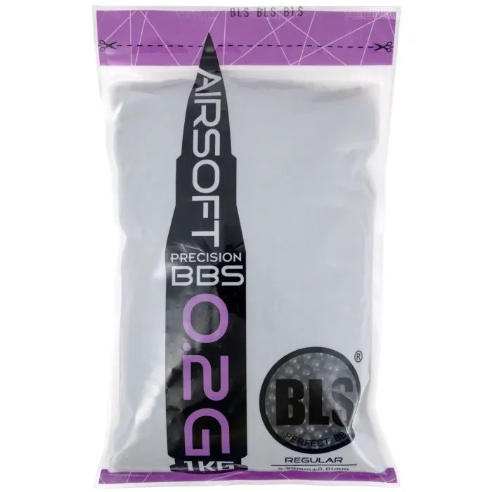 Страйкбольные шарики BLS Precision Black 6 мм 0,2 г 1 кг Black (1928.00.01)