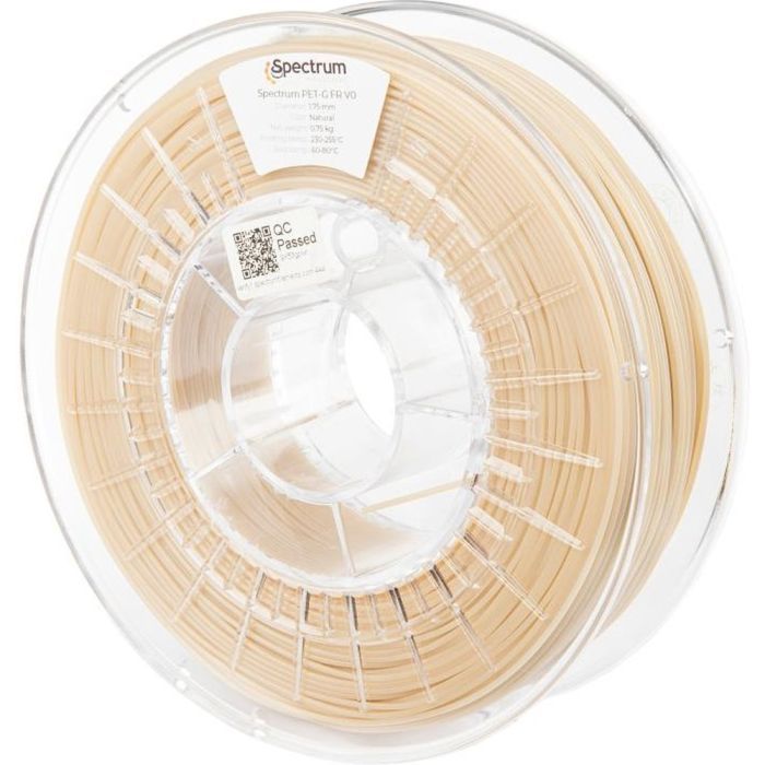Пластик для 3D-принтера Spectrum PET-G FR V0 1.75mm 0.75kg NATURAL (80553)