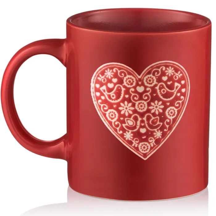Чашка Ardesto Heart, 320мл, кераміка, червоний (AR3074R) зображення 2