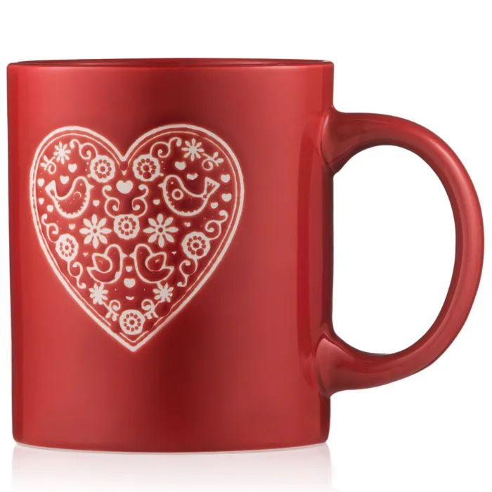 Чашка Ardesto Heart, 320мл, кераміка, червоний (AR3074R) зображення 3